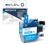 LCL LC422 LC422XL Cyan Haute Rendement Cartouche d'encre Compatible pour Brother LC-422XL LC422XL LC422XLC LC422C pour MFC-J5340DW MFC-J5345DW MFC-J5740DW MFC-J6540DW MFC-J6940DW (1-Pack)