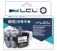 LCL LC422 LC422XL Noir Haute Rendement Cartouche d'encre Compatible pour Brother LC-422XL LC422XL LC422XLBK LC422BK pour MFC-J5340DW MFC-J5345DW MFC-J5740DW MFC-J6540DW MFC-J6940DW (2-Pack)