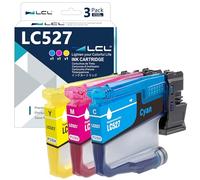 LCL LC527 Cartouche d'encre Compatible pour Brother LC527VAL LC527 Remplacement pour Brother MFC-J4350DW MFC-J4550DW MFC-J6760DW MFC-J6960DW (3-Pack,Cyan Magenta Jaune)