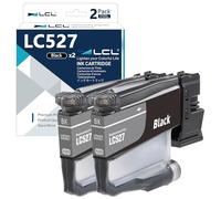 LCL LC527 Noir Cartouche d'encre Compatible pour Brother LC527 LC527BK | Compatible pour Brother MFC-J4350DW MFC-J4550DW MFC-J6760DW MFC-J6960DW (2-Pack)