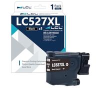 LCL LC527XL Noir Haute Capacité Cartouche d'encre Compatible pour Brother LC527 LC527XL LC527BK LC527XLBK Compatible pour Brother MFC-J4350DW MFC-J4550DW MFC-J6760DW MFC-J6960DW (1-Pack)