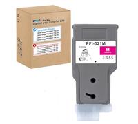 LCL PFI-321 PFI321 Magenta Haute Capacité 300-ml Cartouche d'encre Compatible pour Canon PFI321M PFI-321M Compatible pour Canon imagePROGRAF TM-250 TM-255 TM-350 TM-355 Printer (1-Pack )