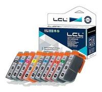 LCL PGI-9 PGI-9PBK PGI-9PMBK PGI-9C PGI-9M PGI-9Y PGI-9PC PGI-9PM PGI-9G PGI-9R PGI-9GY (10-Pack,PBK MBK C M Y PC PM G R GY) Cartouche d'encre Compatible pour Canon Pixma:Pro 9500 Pro9500 Mark II G