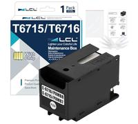 LCL T6715 T6716 C13T671500 C13T671600 Ink Maintenance Box 1-Pack | Remplacement pour Epson WorkForcePro WF-4720DWF WF-4725DWF WF-4730DTWF WF-4730DWF WF-4740DTWF WF-4740DWF Boîte de Maintenance