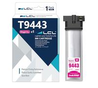 LCL T9443 Magenta Haut rendement Cartouche d'encre Compatible pour Epson T9443 pour Epson Workforce Pro WF-C5210 WF-C5210DW WF-C5290 WF-C5290DW WF-C5710 WF-C5710DWF WF-C5790 WF-C5790DWF (1-Pack)