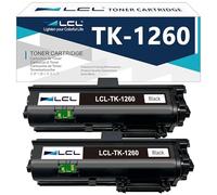 LCL TK-1260 Noir Cartouche de Toner Compatible pour Kyocera TK1260 TK-1260 Remplacement pour Kyocera Ecosys PA4000x PA4000wx PA4000x Plus PA4000wx Plus (2-Pack)