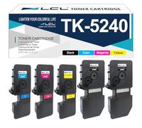 LCL TK 5240 Compatible pour Kyocera TK-5240 TK-5240C TK-5240Y TK5240K TK5240 TK-5240M Toner Compatible avec Kyocera ecosys M5526cdw M5526cdn P5026cdn P5026cdw (2Noir Cyan Jaune Magenta, 5 Pack)