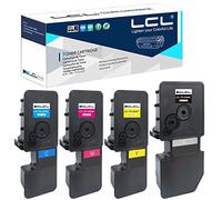 LCL TK-5240 TK5240 Cartouche de Toner Compatible pour Kyocera TK-5240 TK-5240K TK-5240C TK-5240M TK-5240Y Compatible pour Kyocera ECOSYS M5526 M5526cdw M5526cdn P5026 P5026cdn P5026cdw (KCMY,4-Pack)