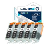 LCL(TM) PGI-555 XXL PGBK (5-Pack,PGBK) Cartouches d'encre Compatible pour Imprimantes Canon PIXMA MX925/MX725/IX6850
