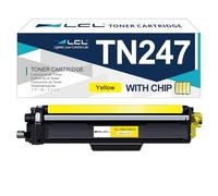 LCL TN247 Jaune Cartouche de Toner Compatible TN243 TN-247 TN247Y TN-247Y | Remplacement pour Brother HL-L3210CW HL-L3230CDW HL-L3270CDW MFC-L3710CDW MFC-L3750CDW MFC-L3770CDW 1-pack,2300Pages