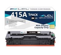 LCL W2030A Noir Cartouche de Toner Compatible pour HP 415A 415X avec Puce | W2030A W2030X Remplacement pour HP COLOR LASERJET PRO M454 M454DW M454NW M454DN M479 M479FDN M479FNW (1Pack)