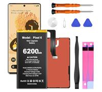 LCLEBM Batterie pour Google Pixel 6,6200mAh (Nouvelle Version 2026) Batterie Haute Capacité, 0 Cycle, Compatible avec Les Modèles HTC Pixel 6 GB7N6 et G9S9B16, avec Outils Professionnels.