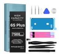 LCLEBM Batterie pour iPhone 6S Plus, Nouvelle Batterie Li-Polymère 0 Cycle de Capacité Supérieure pour iPhone 6S Plus Modèle A1634,A1687,A1699 avec Kit d'Outils de Réparation