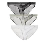 lclvld Hommes Slips sous-vêtements Maille Transparente Voir à Travers Les Slips Sexy érotique Hommes sous-vêtements éléphant Renflement sous-vêtements