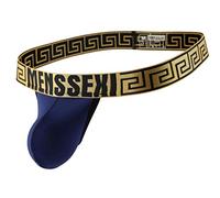 lclvld Lingerie Sexy pour Homme G-String Lingerie Ice Silk String 鲯tique Bikini MiniTanga Thong Slip Underwear,L,Bleu