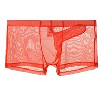 lclvld Shorts pour Hommes Shorts Boxer Sexy sous - vêtements Transparents Tulle Respirant Shorts éléphant Sexy pour Hommes