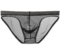 lclvld Slips pour Hommes Slips Taille Basse sous-vêtements Sexy Slips Transparents Sexy Slips en Soie glacée sous-vêtements Respirants
