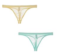 lclvld String pour Hommes Mini Tongs érotiques String Taille Basse Transparent Respirant String Tanga Slip