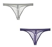 lclvld String pour Hommes Mini Tongs érotiques String Taille Basse Transparent Respirant String Tanga Slip