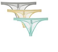 lclvld String pour Hommes Mini Tongs érotiques String Taille Basse Transparent Respirant String Tanga Slip