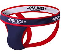 lclvld String Sexy pour Hommes sous-vêtements de Sport Respirant Cordons Jockstrap Strings Slips pour Sports et Loisirs,Bleu,L