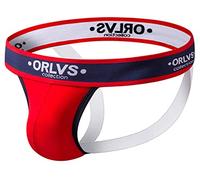 lclvld String Sexy pour Hommes sous-vêtements de Sport Respirant Cordons Jockstrap Strings Slips pour Sports et Loisirs,Rouge,XL