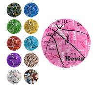 LCMAIT Ballon de Basket Personnalisé avec Nom, Souvenirs Personnalisés de Terrain de Basket, pour Fils, Fille, Petit Ami, Papa, Entraîneur pour Anniversaire et Remise des Diplômes S-XL