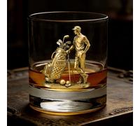 LCMAIT Verre à Whisky Personnalisé avec Autocollant Sur Mesure - Nom Personnalisable pour les Amateurs de Bourbon & Whisky, Cadeau pour Père Grand-père à la Fête des Pères Anniversaire Noël