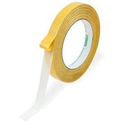 Lcmei Ruban adhésif double face en fibre de gaze solide, ruban imperméable, tissu en maille de fibre de verre, ruban transparent de montage super collant, facilement amovible sans résidu (1cm*5m)