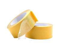 Lcmei Ruban adhésif double face en fibre de gaze solide, ruban imperméable, tissu en maille de fibre de verre, ruban transparent de montage super collant, facilement amovible sans résidu (5cm*5m)