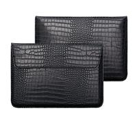 LCMOCICO Étui à Rabat en Cuir synthétique pour Ordinateur Portable MacBook Air 13,6" 2024 2023 2022 M3 A3113 M2 A2681 Air 13 2018-2021 M1 A2337 A2179 A1932 16-20 20, Noir