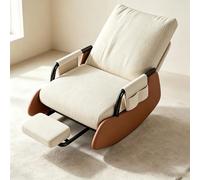 LCNDKF Fauteuil à Bascule - avec Repose-Pied Coulissant | Fauteuil à bascule ergonomique avec repose-pieds rétractable et poche latérale de rangement.