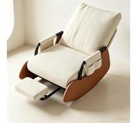 LCNDKF Fauteuil Inclinable avec Repose-Pied Coulissant | Fauteuil à bascule ergonomique avec repose-pieds rétractable et poche latérale de rangement.
