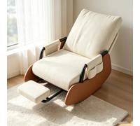 LCNDKF Fauteuil Moderne Rocking - avec Repose-Pied Coulissant | Fauteuil à bascule ergonomique avec repose-pieds rétractable et poche latérale de rangement.