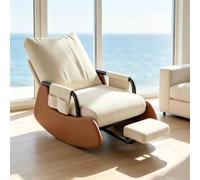 LCNDKF Fauteuil Repos Confort - avec Repose-Pied Coulissant | Fauteuil à bascule ergonomique avec repose-pieds rétractable et poche latérale de rangement.