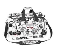 lcndlsoe Grand sac de sport 30 L pour voyage, entraînement, fitness et sport - Paris Street, Multicolore 7., 25x48x26cm/9.84x18.9x10.24in, Organiseur de sac