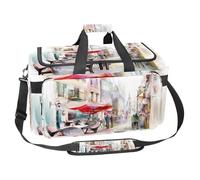 lcndlsoe Grand sac de sport 30 L pour voyage, entraînement, fitness et sport - Paris Street, multicolore 1, 25x48x26cm/9.84x18.9x10.24in, Organiseur de sac