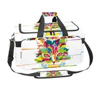 lcndlsoe Grand sac de sport de 30 l pour voyage, entraînement, fitness et sport - Afrique indienne tribal orange, multicolore 2, 25x48x26cm/9.84x18.9x10.24in, Organiseur de sac