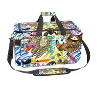 lcndlsoe Grand sac de sport de 30 l pour voyage, entraînement, fitness et sport - Afrique indienne tribal orange, Multicolore 5., 25x48x26cm/9.84x18.9x10.24in, Organiseur de sac