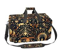 lcndlsoe Grand sac de sport de 30 L pour voyage, entraînement, fitness et sport - Astrologie magique lune et étoile, multicolore 1, 25x48x26cm/9.84x18.9x10.24in, Organiseur de sac