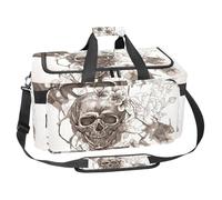 lcndlsoe Grand sac de sport de 30 L pour voyage, entraînement, fitness et sport - Notes de musique et cercles tourbillon, Multicolore 10., 25x48x26cm/9.84x18.9x10.24in, Organiseur de sac
