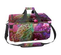 lcndlsoe Grand sac de sport de 30 L pour voyage, entraînement, fitness et sport - Peacock Peacock Art Peacock Decor, multicolore 1, 25x48x26cm/9.84x18.9x10.24in, Organiseur de sac