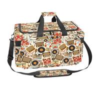 lcndlsoe Grand sac de sport, sac de sport de 30 L pour voyage, entraînement, fitness et sport - clavier de piano et musique, Multicolore 5., 25x48x26cm/9.84x18.9x10.24in, Organiseur de sac