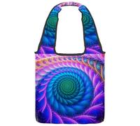 lcndlsoe Greece Santorini Caldera Sac fourre-tout en toile pour femme Sac à main pour le travail, le shopping, la salle de sport, Multicolore 3., 14.1x14.9in/36x38cm