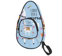 lcndlsoe Housse de protection pour raquette de tennis de table Alpaga I Choose to Be a Unicorn