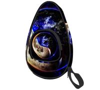 lcndlsoe Housse de protection pour raquette de tennis de table de tennis de table Space Moon and Earth Tai Chi