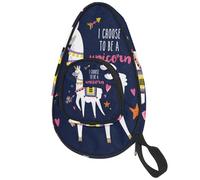 lcndlsoe Housse de protection pour raquette de tennis de table en alpaga humoristique avec inscription « I Choose to Be a Unicorn »