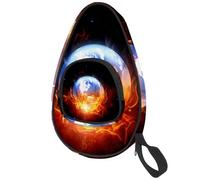 lcndlsoe Housse de protection pour raquette de tennis de table The Burning Earth Fire