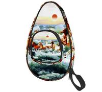 lcndlsoe Sac de padel de ping-pong 3D pour cheval et plage