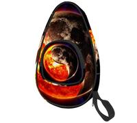 lcndlsoe Sac de padel de ping-pong 3D Tai Chi Sun Moon Housse pour raquette de tennis de table